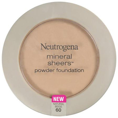 NEUTROGENA - Mineral Sheers Powder Foundation #60 Natural Beige - 0.34 oz (9.6 g) Discount