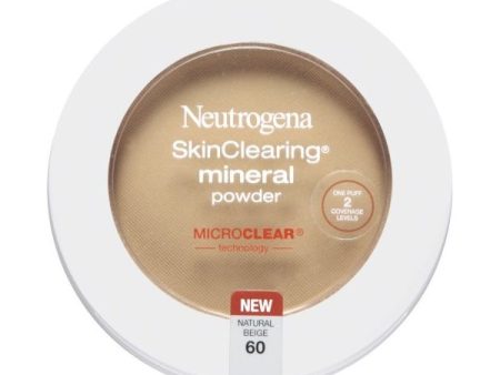 NEUTROGENA - SkinClearing Mineral Powder #60 Natural Beige - 0.38 oz. (11 g) Online