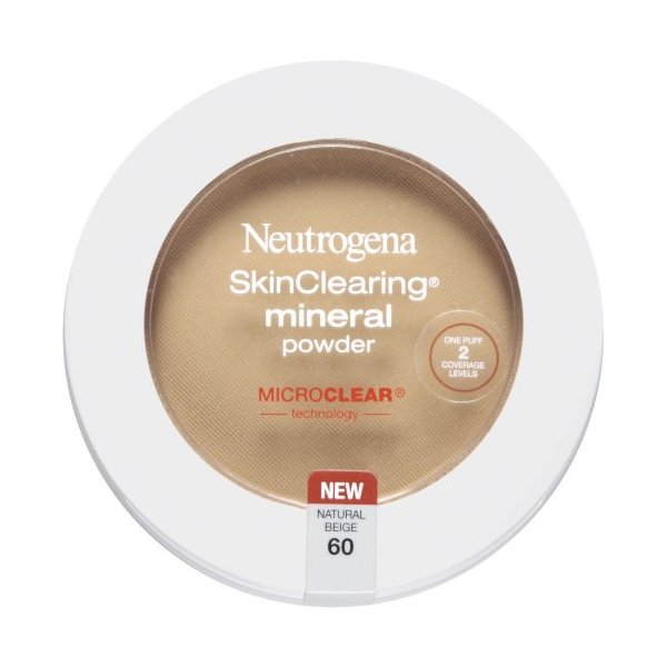 NEUTROGENA - SkinClearing Mineral Powder #60 Natural Beige - 0.38 oz. (11 g) Online