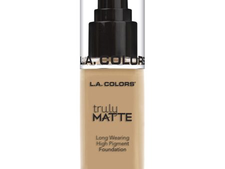 L.A. COLORS - Truly Matte Foundation Natural - 1.35 fl. oz. (40 ml) Supply