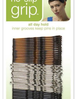 SCUNCI - No-Slip Grip Bobby Pins Brown - 48 Pack on Sale