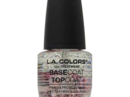 L.A. COLORS - Color Craze Nail Polish Base Coat Top Coat Nail  - 0.44 fl. oz. (13 ml) Fashion