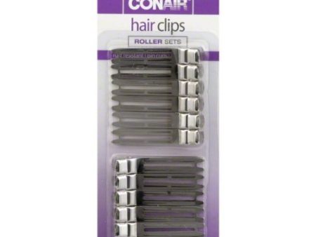 CONAIR - Chrome Plated Hair Clips - 12 Pieces Fashion