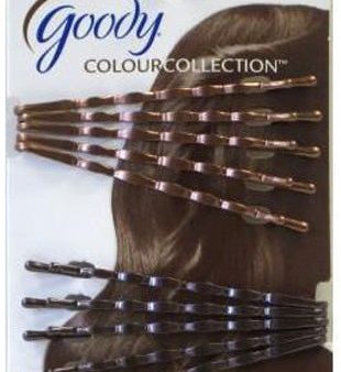 GOODY - Colour Collection Brunette Wavy Bobby Slide - 10 Count For Cheap