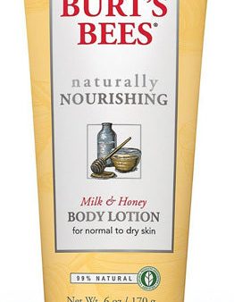 BURT S BEES - Naturally Nourishing Milk and Honey Body Lotion - 6 oz. (170 g) For Cheap