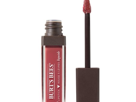 BURT S BEES - 100% Natural Glossy Liquid Lipstick Flushed Petal - 0.21 oz. (5.95 g) Online now