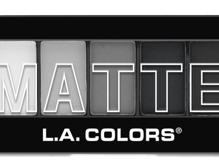 L.A. COLORS - 5 Color Matte Eyeshadow, Black Lace - 0.25 oz. (7.1 g) Supply