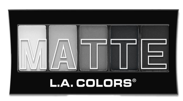 L.A. COLORS - 5 Color Matte Eyeshadow, Black Lace - 0.25 oz. (7.1 g) Supply