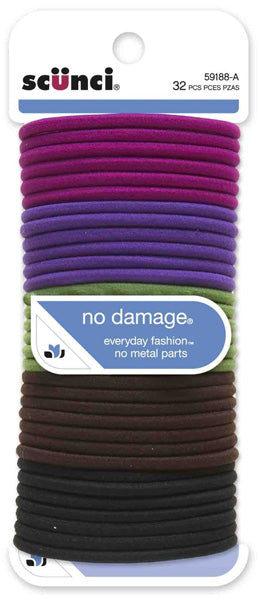 SCUNCI - Ponytail Holders Assorted Colors - 32 Pieces Online Hot Sale