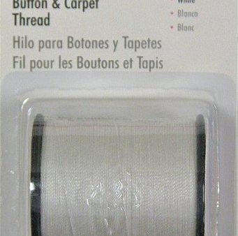 SINGER - Button Carpet Thread White - 50 Yards Online Hot Sale