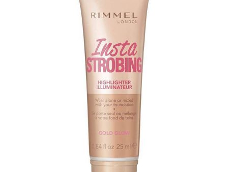 RIMMEL - Insta Strobing Highlighter, Gold Glow - 0.84 fl. oz. (25 ml) For Sale