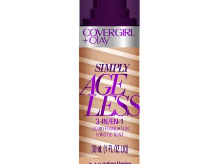 COVERGIRL - Simply Ageless 3-in-1 Liquid Foundation Natural Beige 240 - 1 fl. oz. (30 ml) Hot on Sale