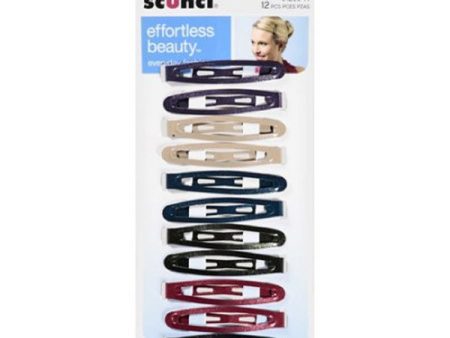 SCUNCI - Effortless Beauty Hair Clips - 12 Clips Supply