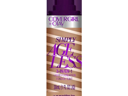 COVERGIRL - Simply Ageless 3-in-1 Liquid Foundation Golden Tan 257 - 1 fl. oz. (30 ml) Cheap