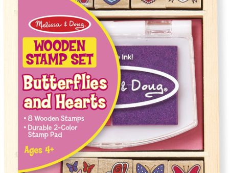 MELISSA & DOUG - Butterfly & Heart Stamp Set - 1 Set on Sale