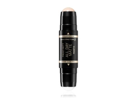 Max Factor - Face Finity All Day Matte Panstik - 2in1 Stick - Mattifying Primer + Longwear Foundation Fashion