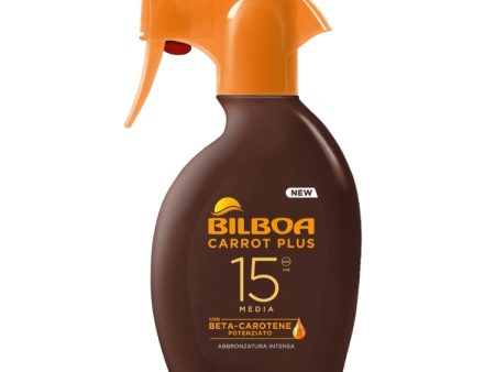 Bilboa - Carrot Plus - Con Beta-Carotene Potenziato - Abbronzatura Intensa - Spray - SPF 15 Media Cheap