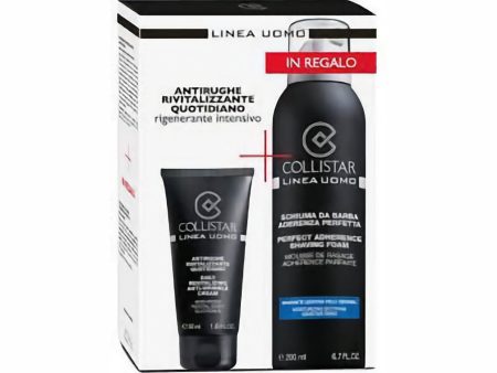 Collistar - Linea Uomo - Schiuma da Barba Aderenza Perfetta + Antirughe Rivitalizzante Quotidiano - Cofanetto uomo For Cheap