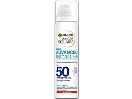 Garnier - Ambre Solaire - Advanced Sensitive Spray Protettivo Viso - IP 50 - Protezione Alta Per il Viso Online now