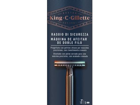 Gillette - King C Gillette - Rasoio Di Sicurezza - Máquina De Afeitar De Doble Filo For Cheap