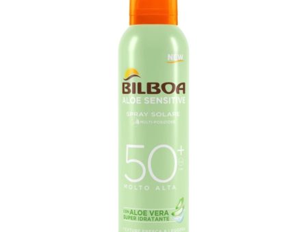 Bilboa - Aloe Sensitive - Spray Solare Multi-Posizione - Con Aloe Vera Super Idratante - SPF 50+ Molto Alta Online now