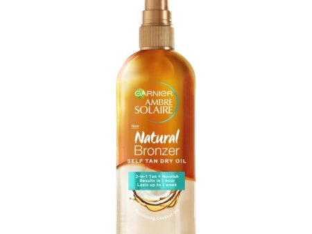 Garnier - Ambre Solaire - Natural Bronzer - Self Tan Oil - 2-In-1 Tan+Nourish Results In 1 Hour Last 1 Week For Cheap