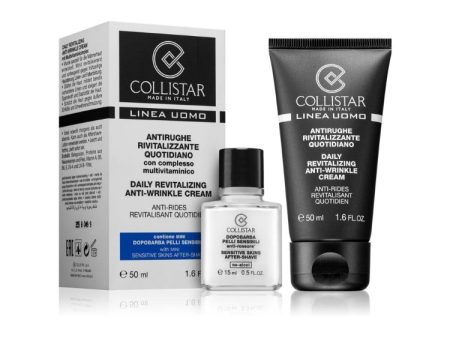 Collistar - Linea Uomo - Antirughe Rivitalizzante Quotidiano - Daily Revitalizing Anti-Wrinkle Cream - Contiene Mini Dopobarba Pelli Sensibili Online