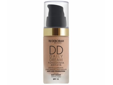 Deborah - DD Daily Dream - Fondotinta Anti-Età - Effetto Illuminante - Uniformante - Rigenerante Anti Age Foundation - Day & Night Serum Complex - SPF 15 Online Hot Sale