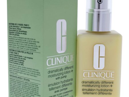 Clinique Dramatically Different Moisturizing Lotion+ with Pump Very Dry to Dry Combination Skin 4.2 oz   125 ml Online Sale