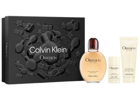 Calvin Klein Obsession For Men Gift Set of 3 Cheap