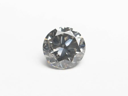 0.70ct 5.34x5.33x3.57mm Fancy Grey Round Brilliant 18968-18 For Cheap