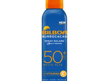 Bilboa - BurroCacao - Spray Solare Multi-Posizione - Con Vitamina C - SPF 50+ Molto Alta For Discount