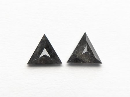 0.47cttw 2pc 5.08x4.45x1.50mm 5.21x4.62x2.20mm Triangle Rosecut Matching Pair 24449-01 For Sale