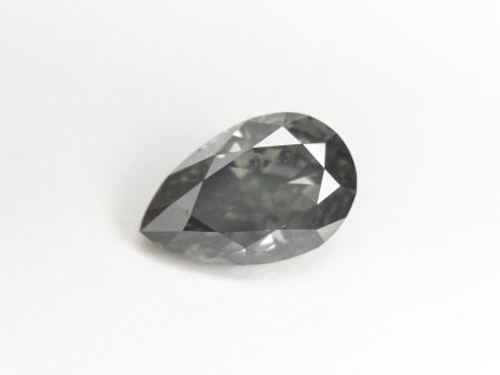 1.11ct 8.05x5.22x3.52mm Fancy Grey Pear Brilliant 19909-01 Online Sale