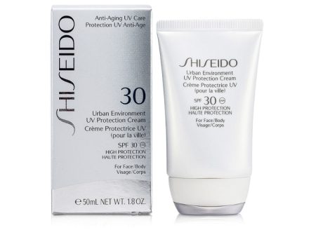 Shiseido - Anti-Aging UV Care - Protection UV Anti-Age - Urban Environment UV Protection Cream - Crème Protectrice UV - SPF 30 High Protection - Haute Protection - For Face Body - Visage Corps on Sale