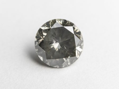 1.32ct 6.77x6.76x4.35mm I1 Fancy Grey Round Brilliant 19755-09 Online Sale