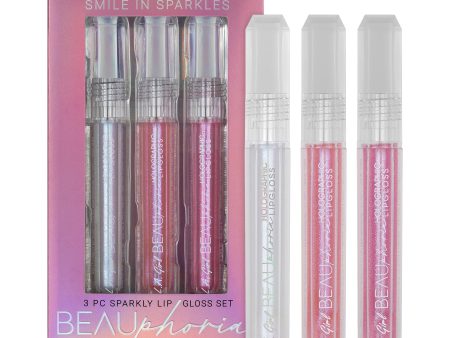 Beauphoria 3pc Sparkly Lip Gloss Set For Discount