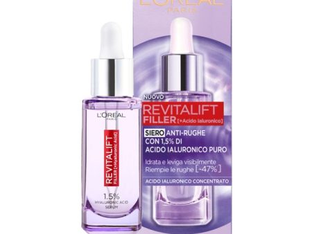 L Oréal Paris - Revitalift Filler [+ Acido Ialuronico] - Siero Anti-Rughe Con 1,5% Di Acido Ialuronico Puro Cheap