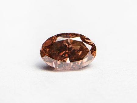 0.80ct 6.64x4.33x3.25mm GIA SI2 Fancy Deep Brownish Orangy Pink Oval Brilliant 🇦🇺 24162-01 Cheap