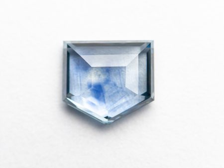 1.36ct 6.70x6.20x2.68mm Shield Rosecut Sapphire 21603-03 Fashion