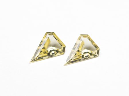 0.27cttw 2pc 5.02x3.49x1.35mm 5.00x3.49x1.38mm Shield Step Cut Sapphire Matching Pair 23405-01 Sale