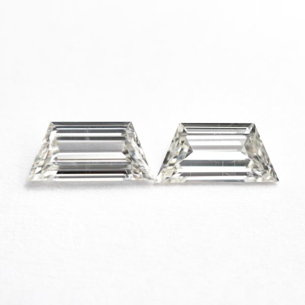 0.86cttw 7.50x3.49x1.74mm 7.51x3.54x1.85mm SI I-J Trapezoid Matching Pair 25524-01 Online Hot Sale