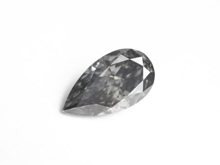 1.04ct 8.67x4.95x3.39mm Fancy Grey Pear Brilliant 25785-01 Hot on Sale