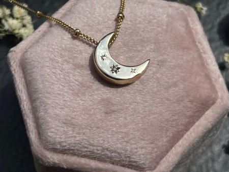 10k Engraved Crescent Moon Online