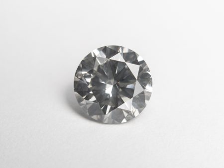 1.01ct 6.45x6.43x3.85mm Fancy Grey Round Brilliant 18989-01 Hot on Sale