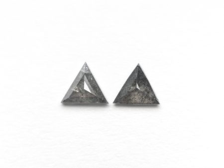 0.24cttw 4.06x3.51x1.49mm 4.02x3.49x1.43mm Triangle Rosecut Matching Pair 24470-01 on Sale