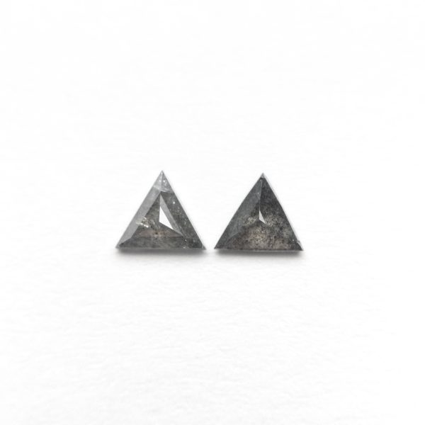 0.24cttw 4.06x3.51x1.49mm 4.02x3.49x1.43mm Triangle Rosecut Matching Pair 24470-01 on Sale