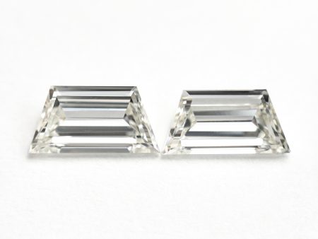 1.01cttw 2pc 7.46x3.80x2.00mm 7.37x3.67x2.01mm VVS I Trapezoid Step Cut Matching Pair 25528-01 Online now