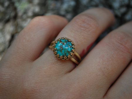 14k Gold + Turquoise Online Hot Sale