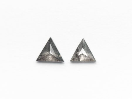 0.22cttw 2pc 3.63x3.56x1.36mm 3.42x3.32x1.29mm Triangle Rosecut Matching Pair 24482-01 Fashion